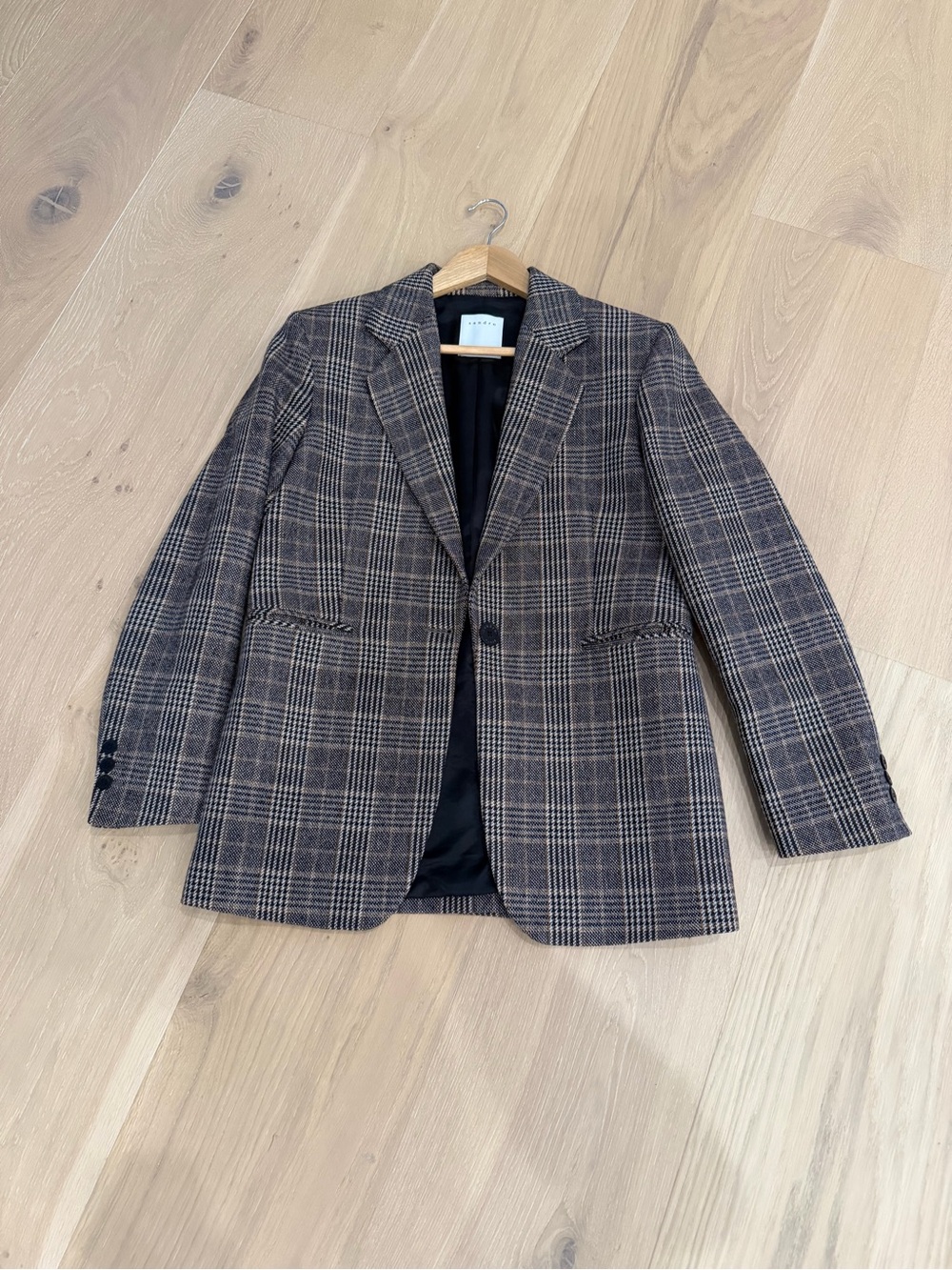Classic  Brown Plaid Blazer